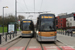 Bombardier Flexity Outlook Cityrunner T4000 n°4042 et n°4045 sur la ligne 10 (STIB - MIVB) à Bruxelles (Brussel)