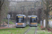 Bombardier Flexity Outlook Cityrunner T3000 n°3054 et n°3150 sur la ligne 35 (STIB - MIVB) à Bruxelles (Brussel)