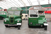 Guy Vixen Special GS ECW n°GS34 (MXX 334) et Leyland Cub REC n°CR16 (FXT 122) au London Bus Museum à Weybridge