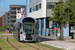 CAF Urbos 3 n°102 sur la ligne T1 (Tramway de Luxembourg) à Luxembourg (Lëtzebuerg)