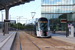 CAF Urbos 3 n°104 sur la ligne T1 (Tramway de Luxembourg) à Luxembourg (Lëtzebuerg)