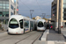 Alstom Citadis 302 n°848 et n°815 sur la ligne T1 (TCL) à Lyon