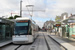 Translohr STE3 n°513 sur la ligne T5 (RATP) à Saint-Denis