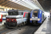 Alstom-MTE BB 15000 n°215043 (SNCF) et Alstom Coradia Duplex Z 26500 TER 2N NG n°446 (motrices 26591/26592 - SNCF) à Gare du Nord (Paris)