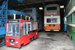 London Red Bus Replica n°STD177 (LH 23 GCD) et Lancia 120.003 Dalfa n°140 (66) au Trolleybus Museum à Sandtoft