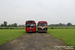 Leyland Royal Tiger Cub RTC1/2 Roe n°55 (UDT 455F) et AEC Reliance 2MU3RV Roe n°41 (9629 WU) au Trolleybus Museum à Sandtoft