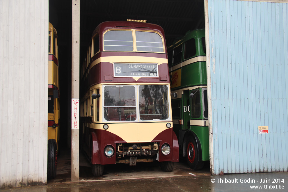 AEC 664T Northern Counties n°203 (CKG 193) de Cardiff au Trolleybus Museum à Sandtoft