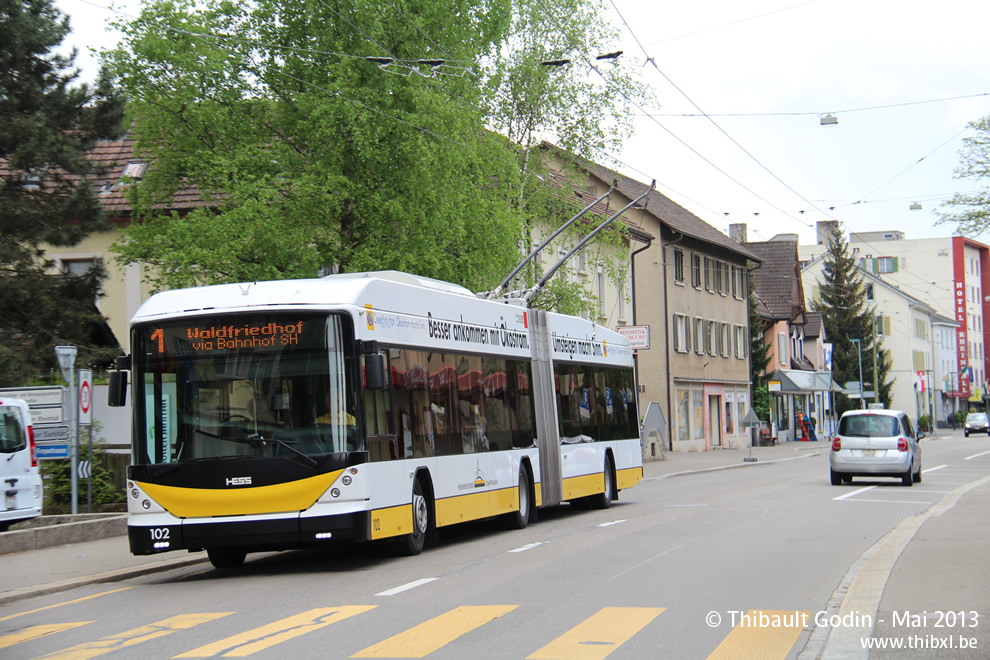 Hess Vossloh-Kiepe BGT-N2C (Swisstrolley 3) - Trolleybus de Schaffhouse