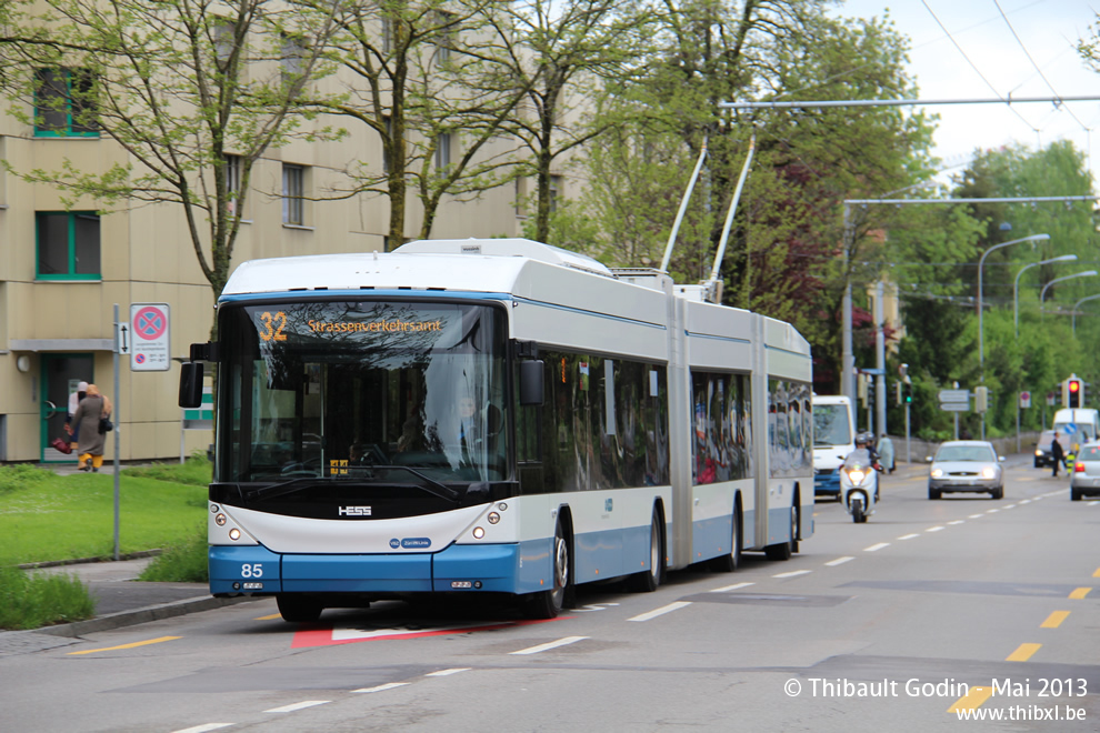Hess Vossloh-Kiepe BGGT-N2C (lighTram) - Trolleybus de Zurich