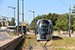 CAF Urbos 3 n°110 sur la ligne T1 (Tramway de Luxembourg) à Luxembourg (Lëtzebuerg)