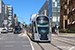CAF Urbos 3 n°104 sur la ligne T1 (Tramway de Luxembourg) à Luxembourg (Lëtzebuerg)