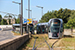CAF Urbos 3 n°110 sur la ligne T1 (Tramway de Luxembourg) à Luxembourg (Lëtzebuerg)