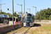 CAF Urbos 3 n°101 sur la ligne T1 (Tramway de Luxembourg) à Luxembourg (Lëtzebuerg)