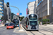 CAF Urbos 3 n°104 sur la ligne T1 (Tramway de Luxembourg) à Luxembourg (Lëtzebuerg)