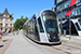CAF Urbos 3 n°105 sur la ligne T1 (Tramway de Luxembourg) à Luxembourg (Lëtzebuerg)