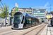 CAF Urbos 3 n°110 sur la ligne T1 (Tramway de Luxembourg) à Luxembourg (Lëtzebuerg)