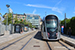 CAF Urbos 3 n°127 sur la ligne T1 (Tramway de Luxembourg) à Luxembourg (Lëtzebuerg)