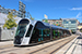 CAF Urbos 3 n°110 sur la ligne T1 (Tramway de Luxembourg) à Luxembourg (Lëtzebuerg)