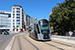 CAF Urbos 3 n°101 sur la ligne T1 (Tramway de Luxembourg) à Luxembourg (Lëtzebuerg)