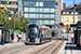 CAF Urbos 3 n°110 sur la ligne T1 (Tramway de Luxembourg) à Luxembourg (Lëtzebuerg)
