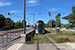CAF Urbos 3 n°110 sur la ligne T1 (Tramway de Luxembourg) à Luxembourg (Lëtzebuerg)