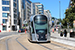 CAF Urbos 3 n°101 sur la ligne T1 (Tramway de Luxembourg) à Luxembourg (Lëtzebuerg)