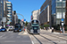 CAF Urbos 3 n°104 sur la ligne T1 (Tramway de Luxembourg) à Luxembourg (Lëtzebuerg)