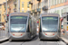 Alstom Citadis 302 n°08 et n°05 sur la ligne T1 (Lignes d'Azur) à Nice